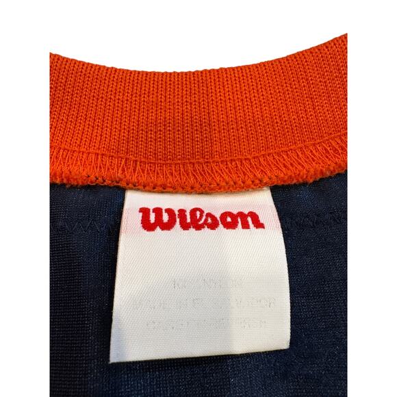 Vtg Denver Broncos John Elway #7 Football Jersey Blue Orange Sz 54 2XL Wilson - Picture 5 of 8